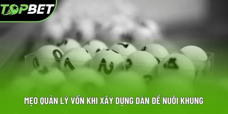 Mẹo quản lý vốn khi xây dựng dàn đề nuôi khung